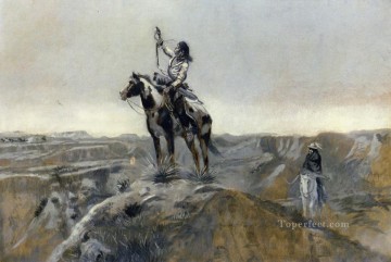 guerre Charles Marion Russell Indiens d’Amérique Peinture à l'huile